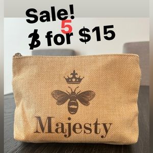 Savannah Bee makeup bag